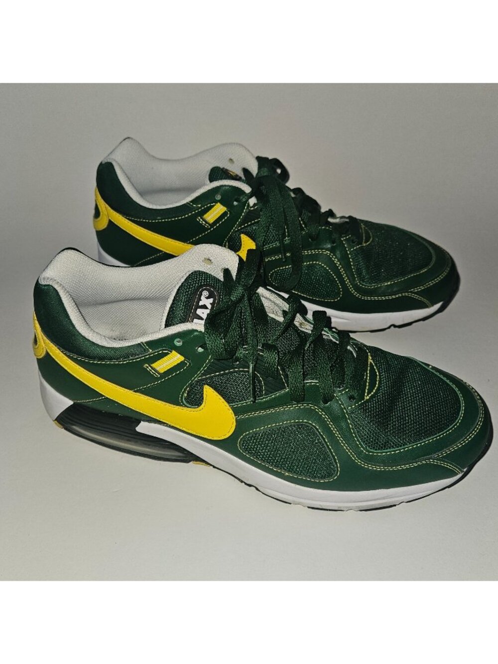 Nike Air Max Go Strong Shoes Mens 12 Green Yellow White 418115-371 NEED INSERTS